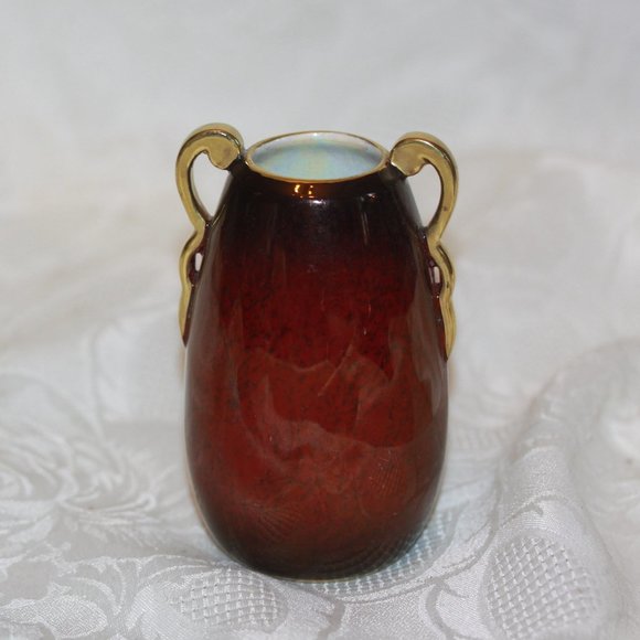Vintage Carlton Ware Rouge Royale Small Vase Made in England - Picture 1 of 4
